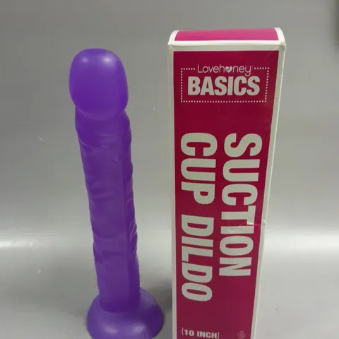 BOXED LOVEHONEY SUCTION CUP DILDO - 10 INCH 