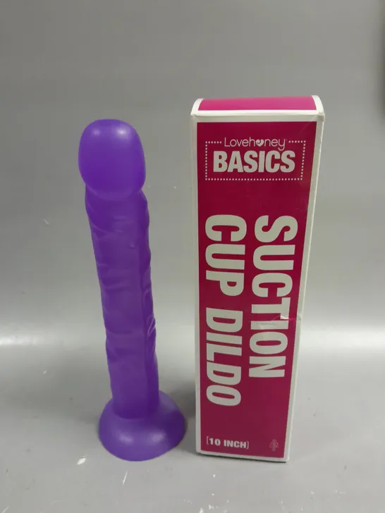 BOXED LOVEHONEY SUCTION CUP DILDO - 10 INCH 