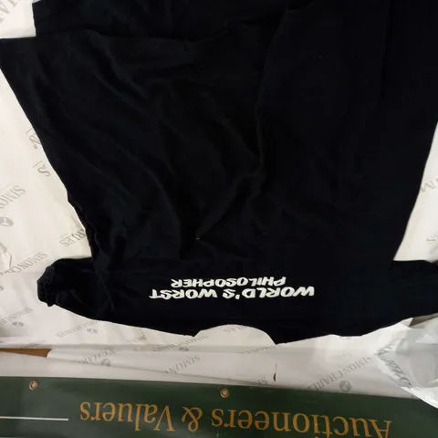 BLACK BRANDED SWEATSHIRT