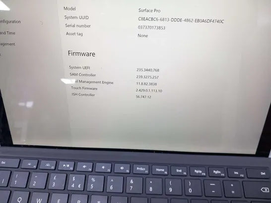 MICROSOFT SURFACE PRO 128GB