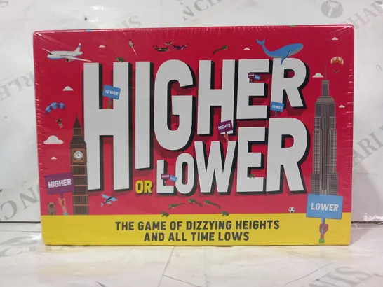 HIGHER OR LOWER - THE GAME OF DIZZYING HEIGHTS AND ALL TIME LOWS