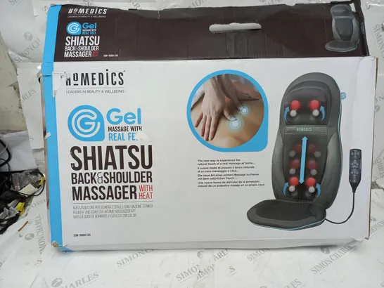 BOXED HOMEDICS SHIATSU BACK AND SHOULDER MASSAGER WITH HEAT SGM-160H-EU