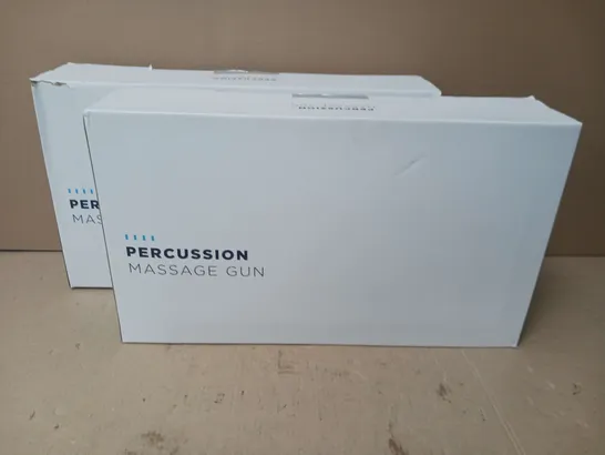 LOT OF 2 BOXED PERCUSSION MASSAGE GUNS