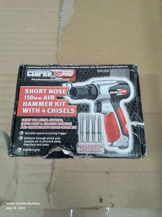 CLARKE X PRO SHORT NOSE 150MM AIR HAMMER KIT