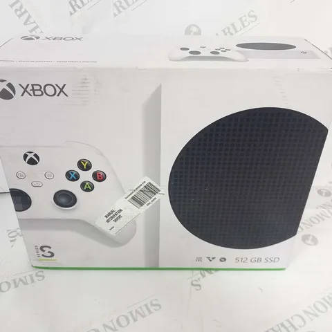 BOXED XBOX SERIES S GAMES CONSOLE WITH CONTROLLER