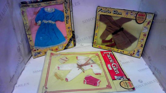 LOT OF 3 FAERIE GLEN DOLL OUTFITS