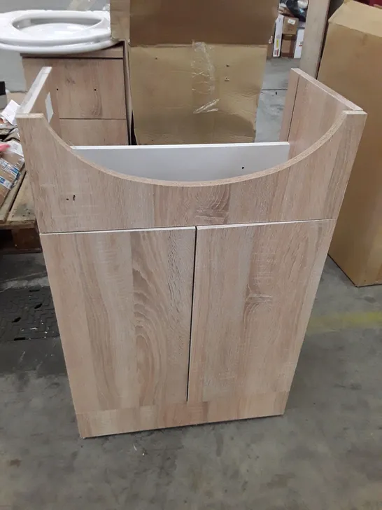 BOXED BRAND NEW SIENNA OAK VANITY UNIT & BASIN 550CM 