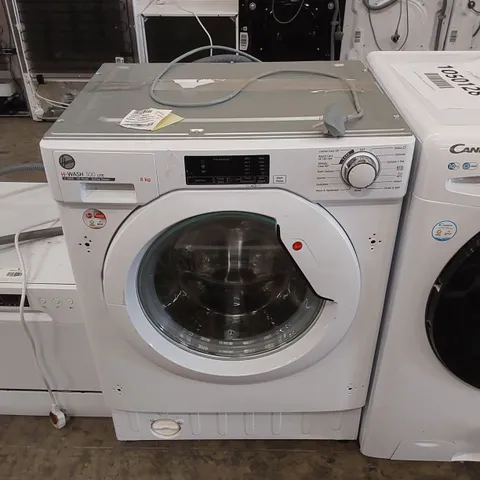 HOOVER H-WASH 300 LITE 8KG INTEGRATED WASHING MACHINE IN WHITE, MODEL: HBWS 48D1E-80