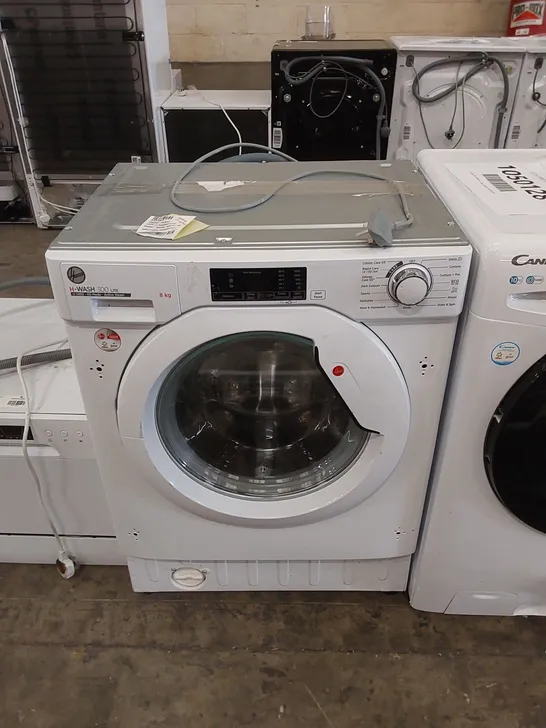 HOOVER H-WASH 300 LITE 8KG INTEGRATED WASHING MACHINE IN WHITE, MODEL: HBWS 48D1E-80