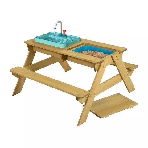 TP SPLASH & PLAY WOODEN PICNIC TABLE [COLLECTION ONLY]