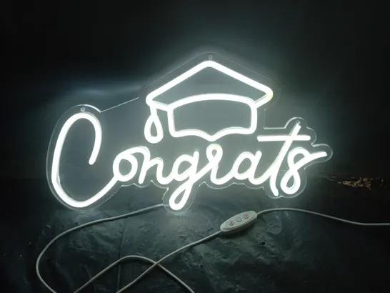 CONGRATS USB NEON SIGN