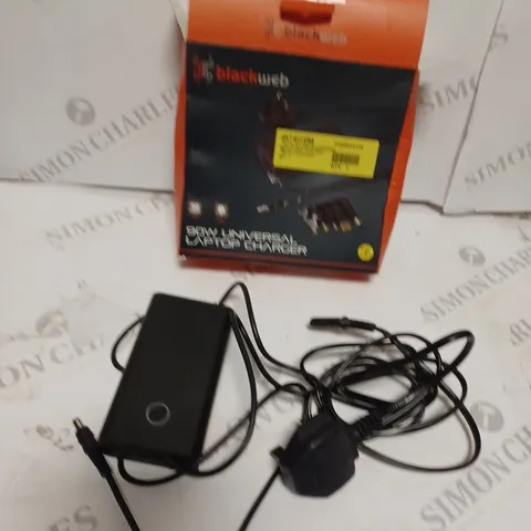 BLACK WEB 90W UNIVERSAL LAPTOP CHARGER