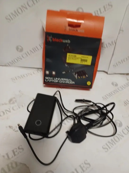 BLACK WEB 90W UNIVERSAL LAPTOP CHARGER