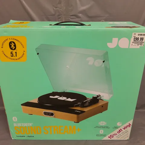 3 X BOXED JAM BLUETOOTH SOUND STREAM+ TURNTABLE