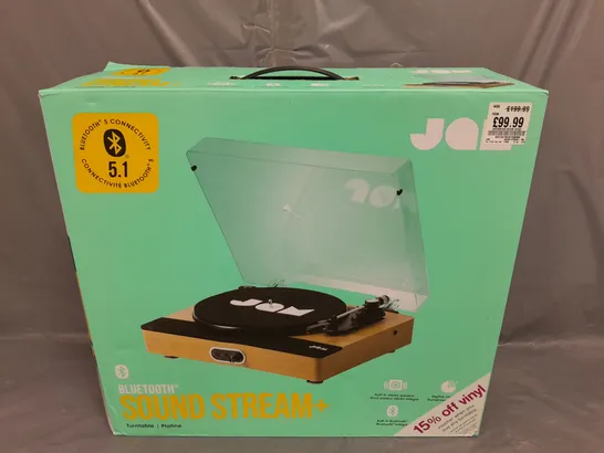 4 X BOXED JAM BLUETOOTH SOUND STREAM+ TURNTABLE