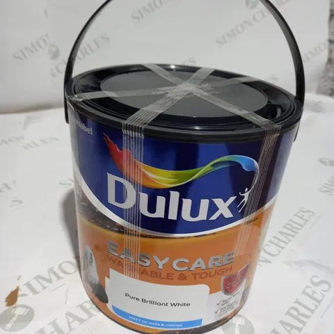 DULUX EASYCARE PURE BRILLIANT WHITE MATT EMULSION PAINT, 2.5L