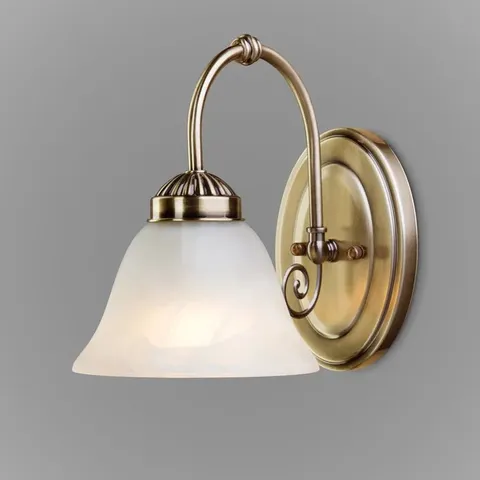 BOXED BRAZELL 1-LIGHT DIMMABLE ANTIQUE BRASS LIGHT