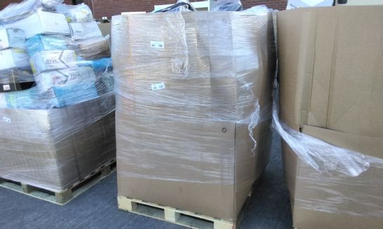 PALLET OF ASSORTED ITEMS INCLUDING MEMORY FOAM CERVICAL PILLOW, ORTHOPEDIC KNEE PILLOW, MEMORY FOAM CUSHION, EXTENDABLE GARDEN HOSE