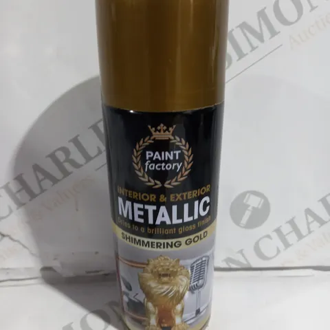 BOX OF 24 PAINT FACTORY METALLIC SHIMMERING GOLD - 200ML