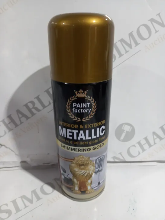 BOX OF 24 PAINT FACTORY METALLIC SHIMMERING GOLD - 200ML