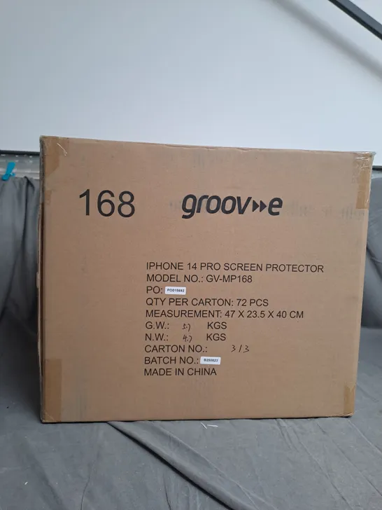 BOXED GROOVE IPHONE 14 PRO SCREEN PROTECTORS - 72PCS 