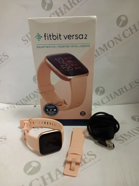 FITBIT VERSA 2 WATCH - PEACH STRAPS