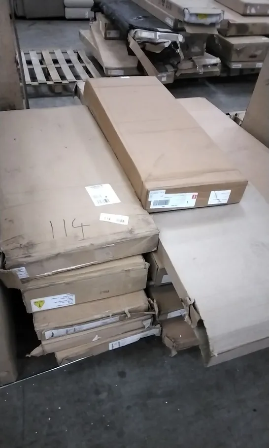 PALLET OF ASSORTED BOXED GRADE 1 FLATPACK FURNITURE PARTS