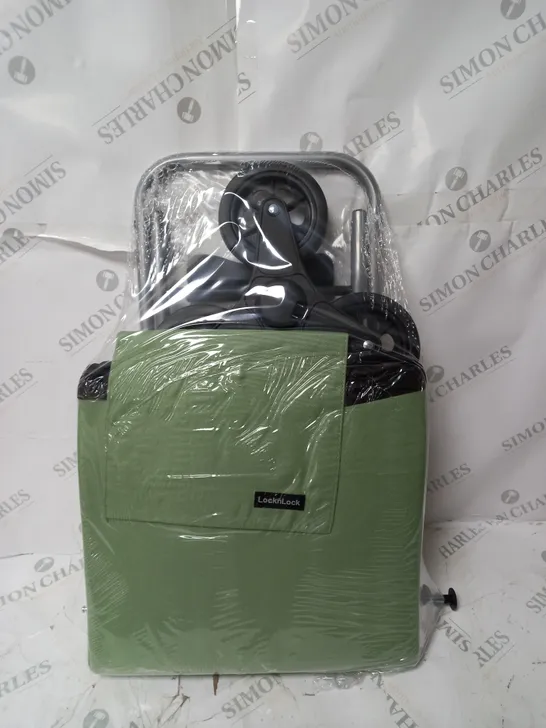 LOCK 'N LOCK INSULATED SHOPPING TROLLEY CART GREEN