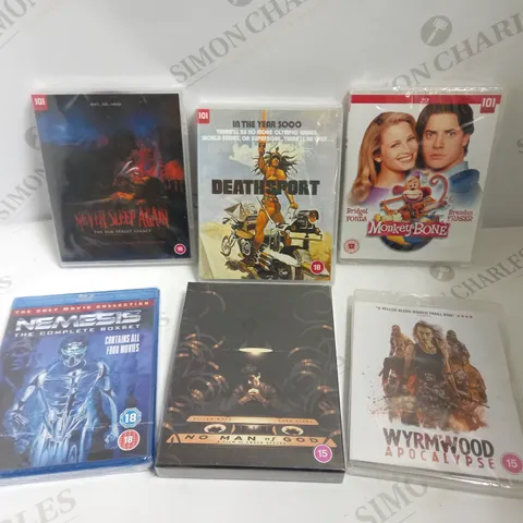 BOX OF APPROX 20 ASSORTED DVDS INCLUDING WYRMWOOD APOCALYPSE, NEMESIS AND NO MAN OF GOD