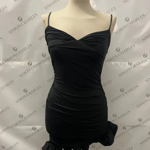 OH POLLY STRAPPY MINI DRESS IN BLACK SIZE 6