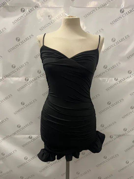 OH POLLY STRAPPY MINI DRESS IN BLACK SIZE 6