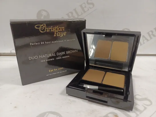 CHRISTIAN FAYE EYEBROW MAKE UP DUO #DARK BROWN