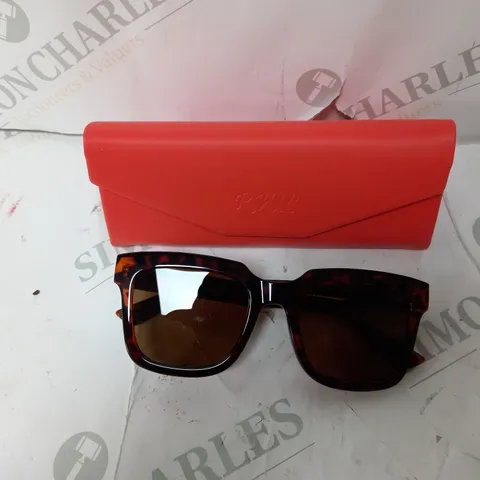 RWL SUNGLASSES AND ORANGE CASE 