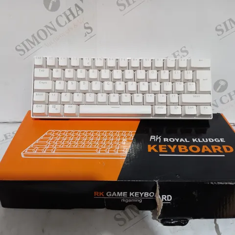 BOXED WHITE RK ROYAL KLUDGE KEYBOARD 