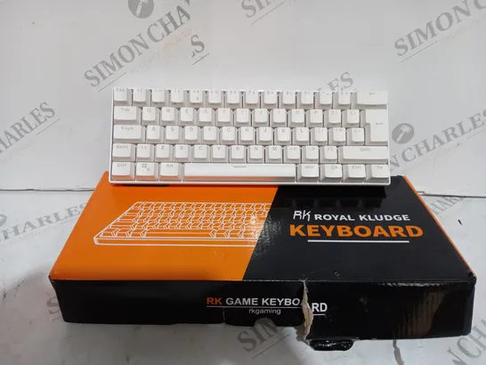 BOXED WHITE RK ROYAL KLUDGE KEYBOARD 