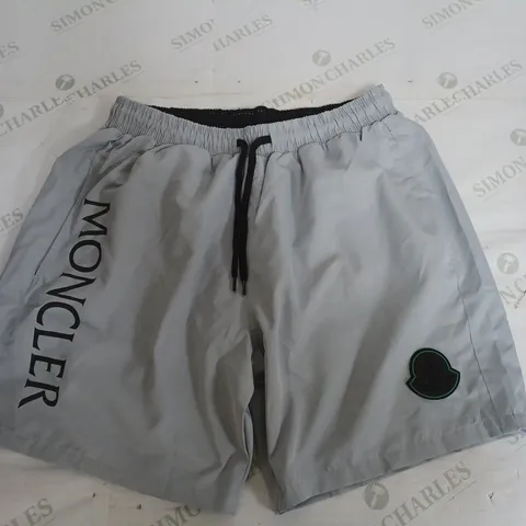 MONCLER LIGHT GREY SWIMMING SHORTS - XXL