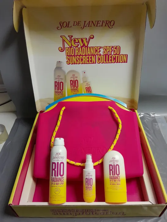 BOXED SOL DE JANEIRO RIO RADIANCE SPG 50 SUNSCREEN COLLECTION