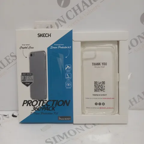 BOXED SKECH PROTECTION 360 PACK FOR IPHONE SE/8/7 