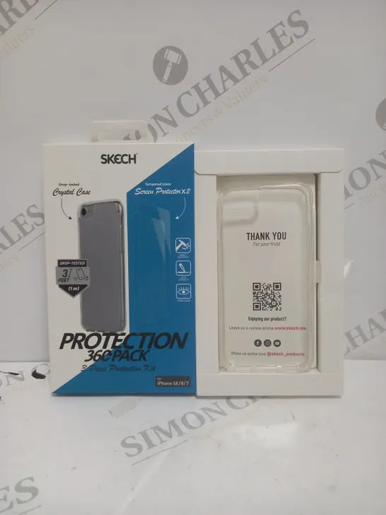 BOXED SKECH PROTECTION 360 PACK FOR IPHONE SE/8/7 