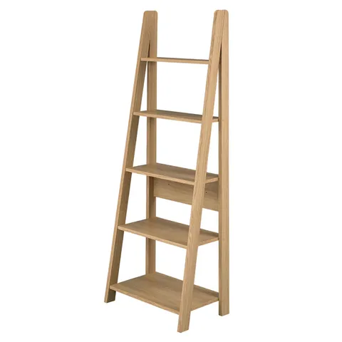 TIVA LADDER BOOKCASE OAK (2 BOXES)