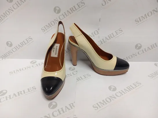 LANVIN BEIGE HEELS SIZE 37.5