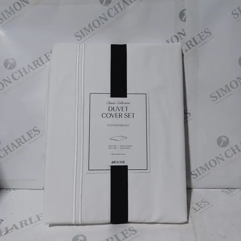 H&M DOUBLE DUVET COVER SET COTTON PERCALE 