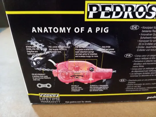 BOXED PEDROS CHAINPIG HANDS FREE CHAIN CLEANER