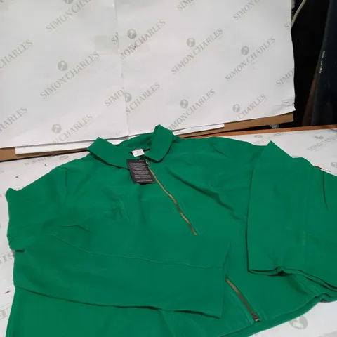 KIM & CO ZIP FRONT GREEN JACKET 2XL/3XL