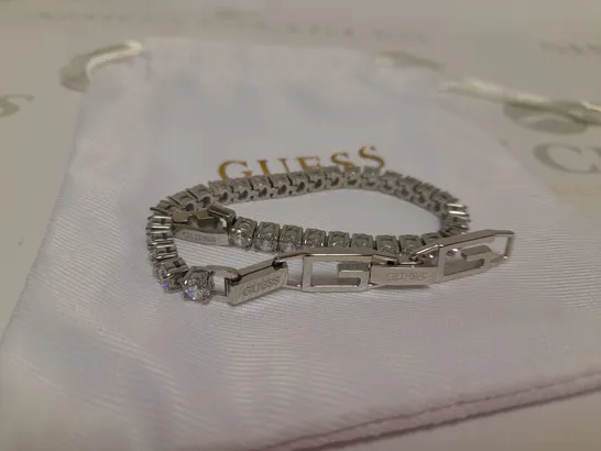 GUESS SILVER TENNIS BRACELET RRP £69