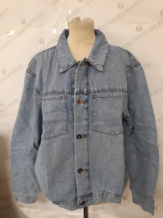 COTTON ON BOWERY DENIM JACKET IN VINTAGE BLUE SIZE XL 