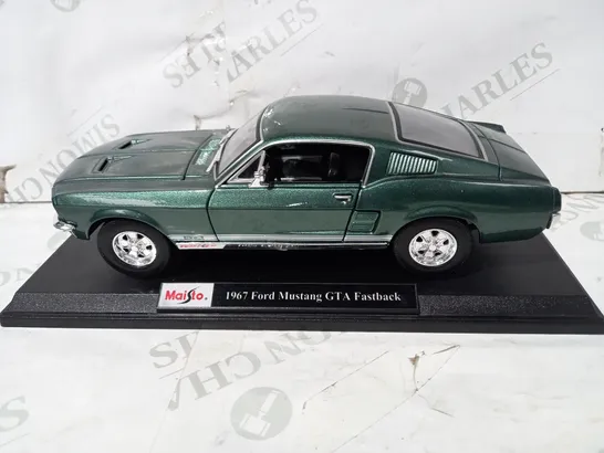 MAISTO 1967 FORD MUSTANG GTA FASTBACK MODEL