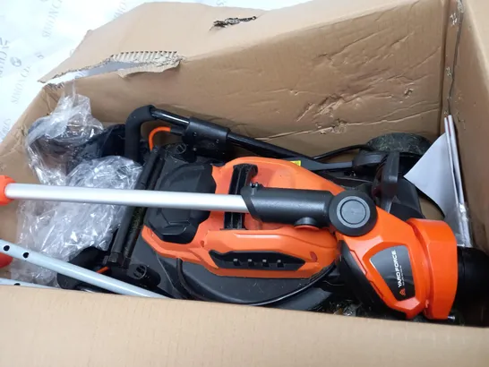 BOXED YARD FORCE 32CM LAWNMOWER AND TRIMMER