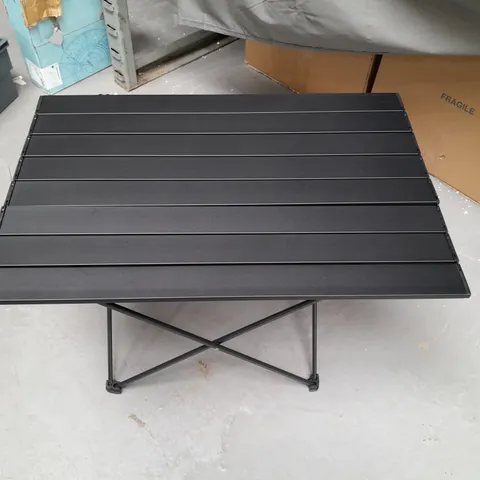 UNBRANDED CAMPING FOLDING TABLE IN BLACK 