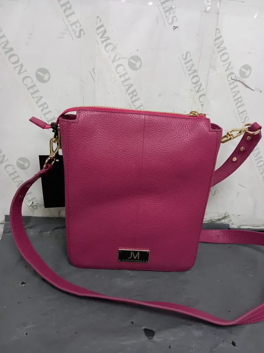 JULIEN MACDONALD PINK FAUX LEATHER BAG 